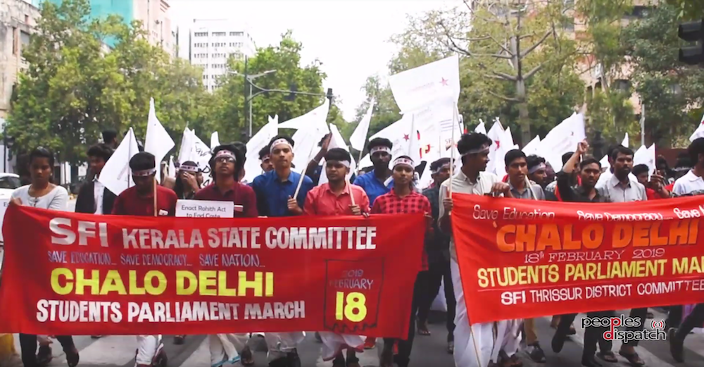Thousands march in India against Modi government’s anti-student education policies