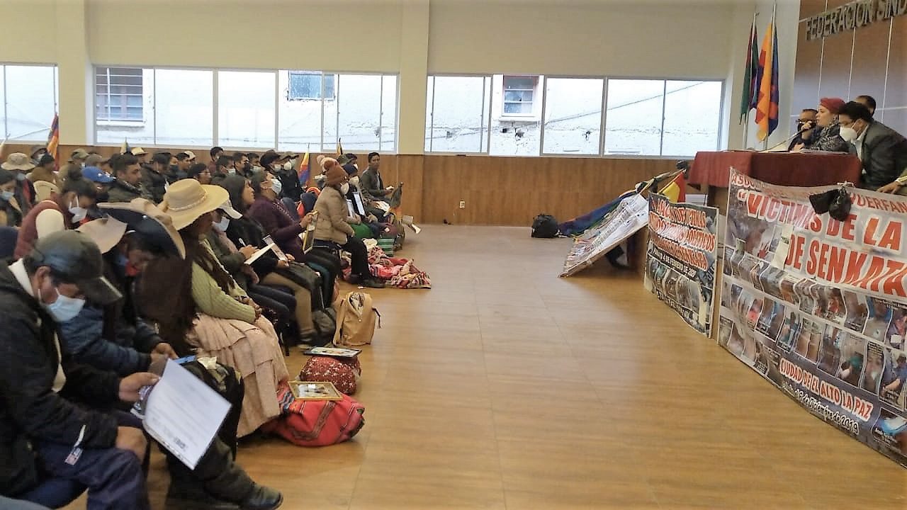 Relatives of the victims of Sacaba and Senkata massacres meet government representatives