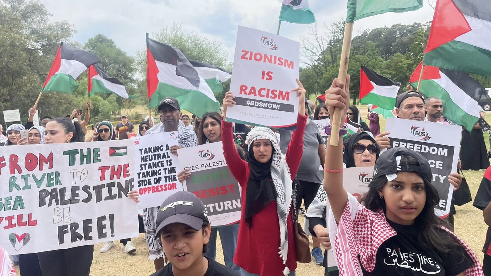 Johannesburg, South Africa Palestine solidarity protest