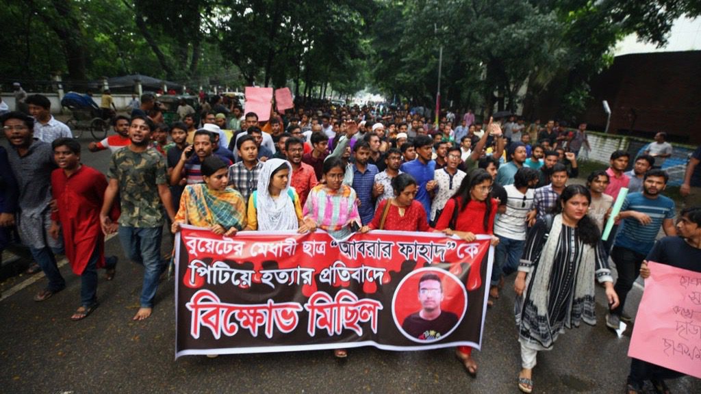 Protests break out in Bangladesh over death of 21-year-old student