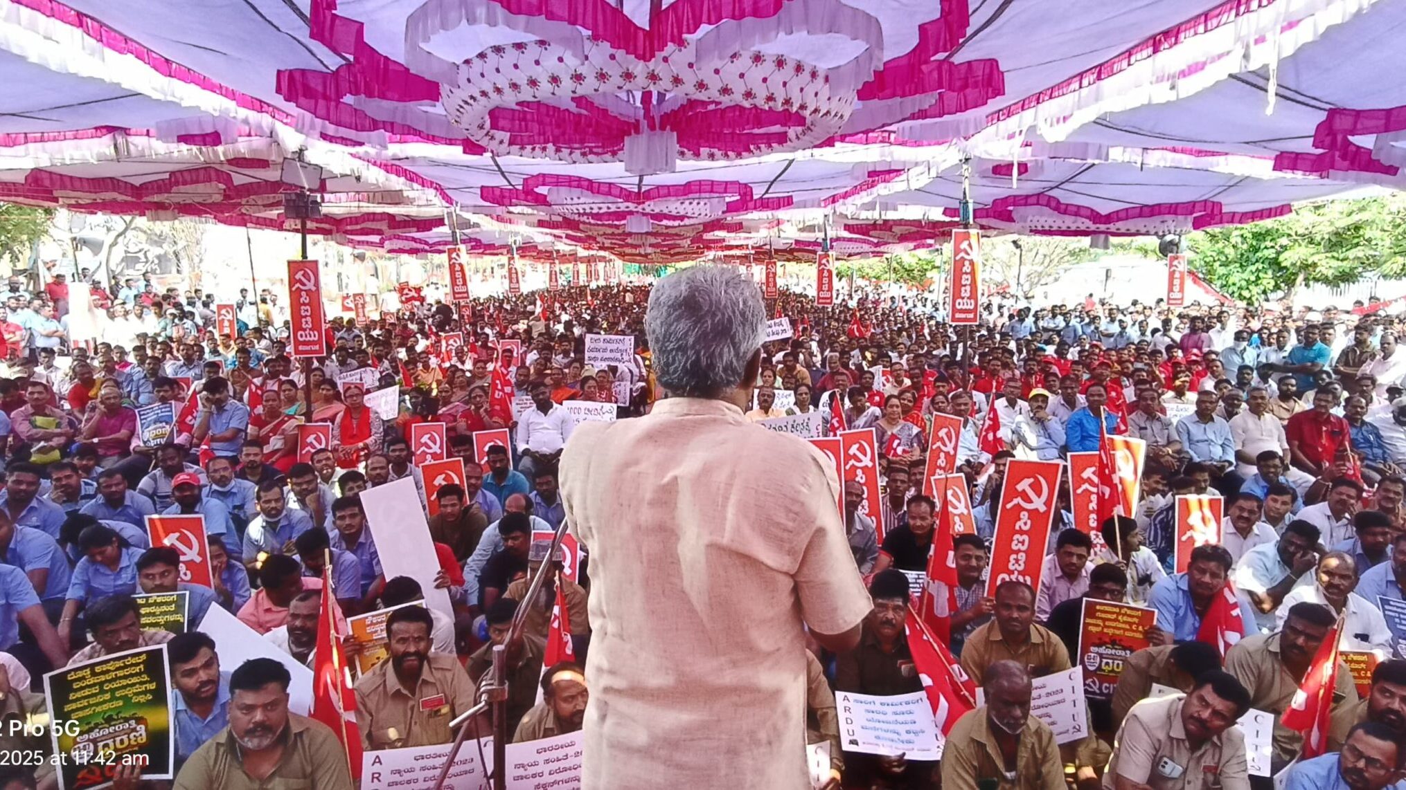 Tens of thousands of workers in Karnataka mobilize in historic five-day protest against anti-labor policies