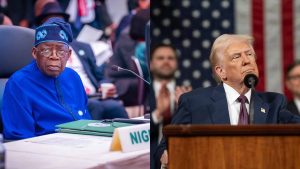 Trump bola - BT News Nigerian President Bola Ahmed Tinubu and US President Donald Trump