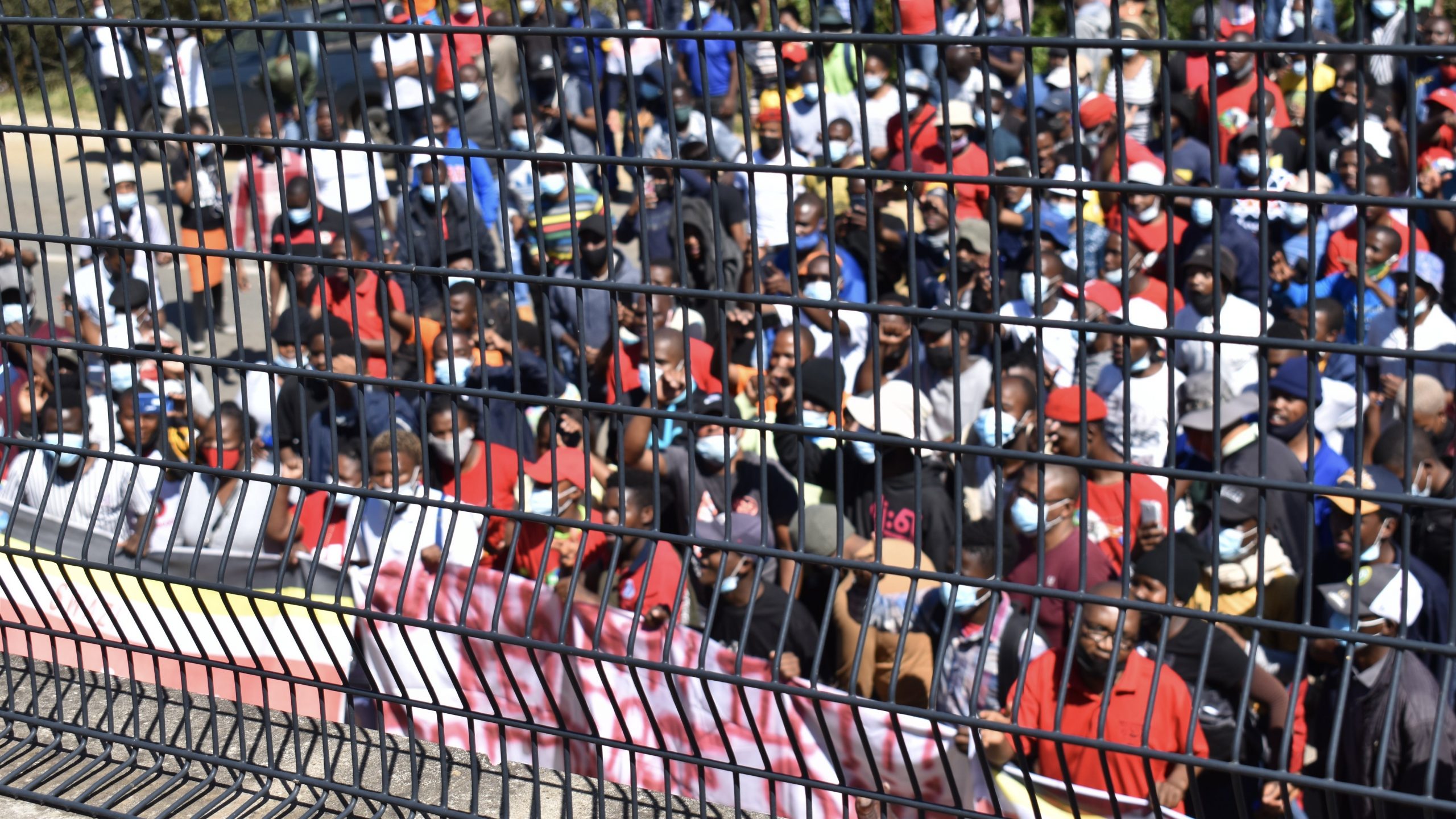 Swaziland’s pro-democracy protesters demonstrate outside UN