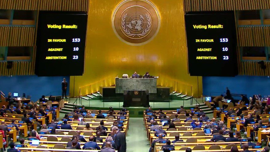 UNGA overwhelmingly adopts resolution for immediate ceasefire in Gaza