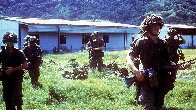 US military invading Grenada