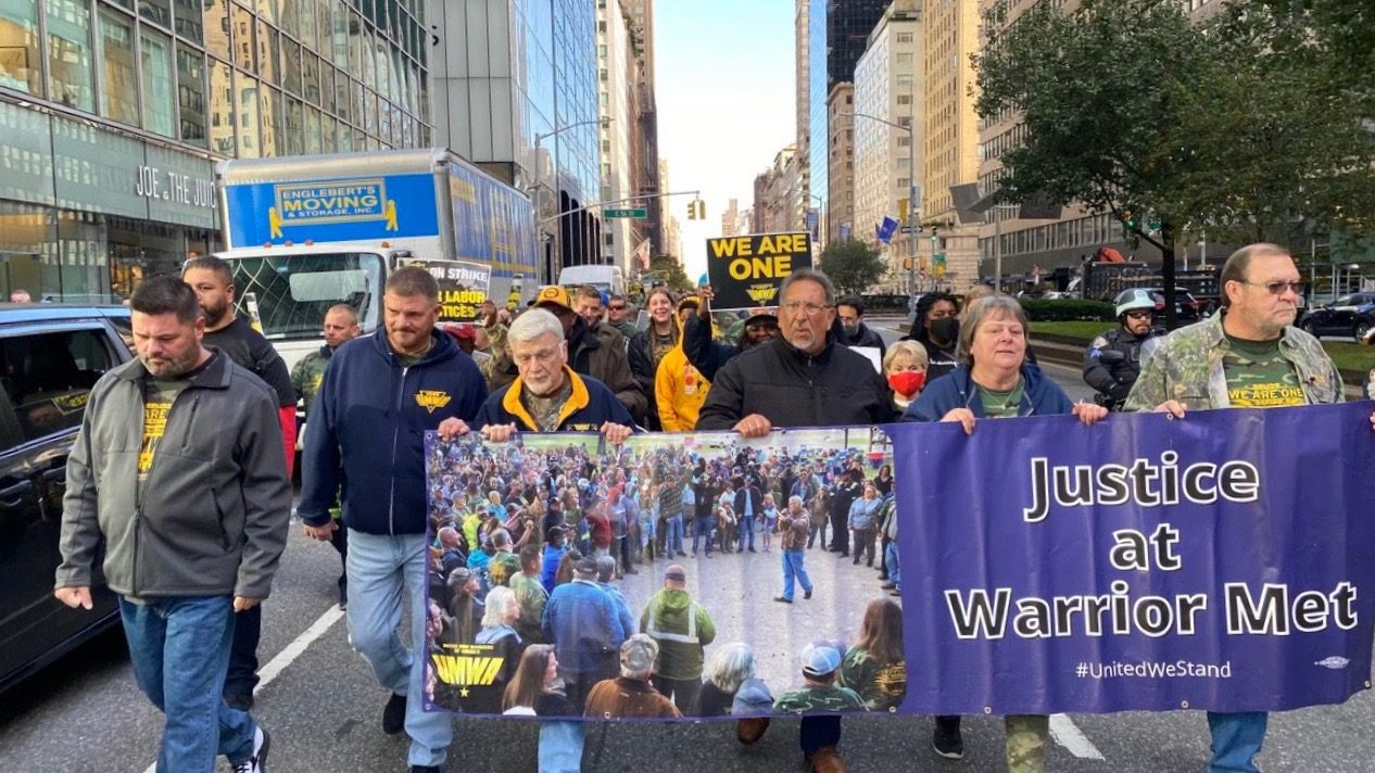 Workers strike US