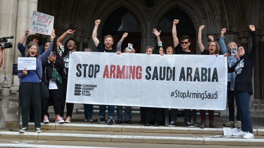 Anti-war groups and opposition demand the UK government suspend arms sale to Saudi Arabia