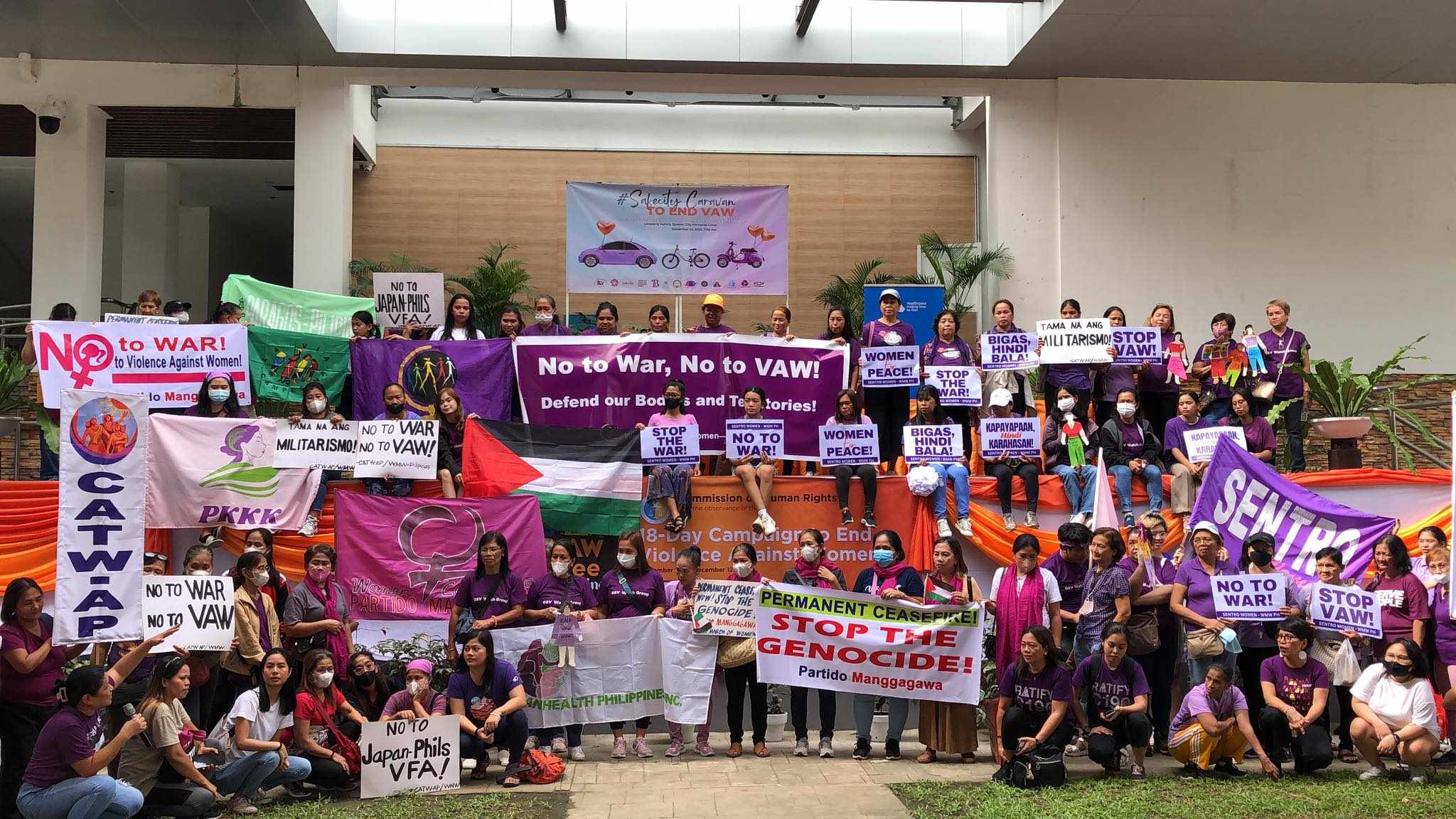 “War is violence against women” say feminist groups in the Philippines