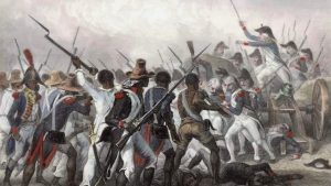 painting of the Battle of Vertières
