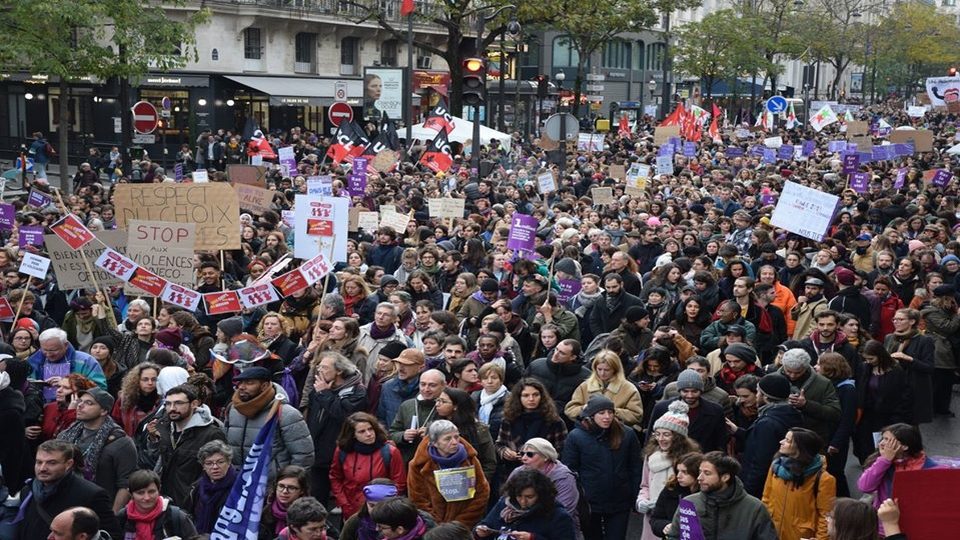 French feminist march