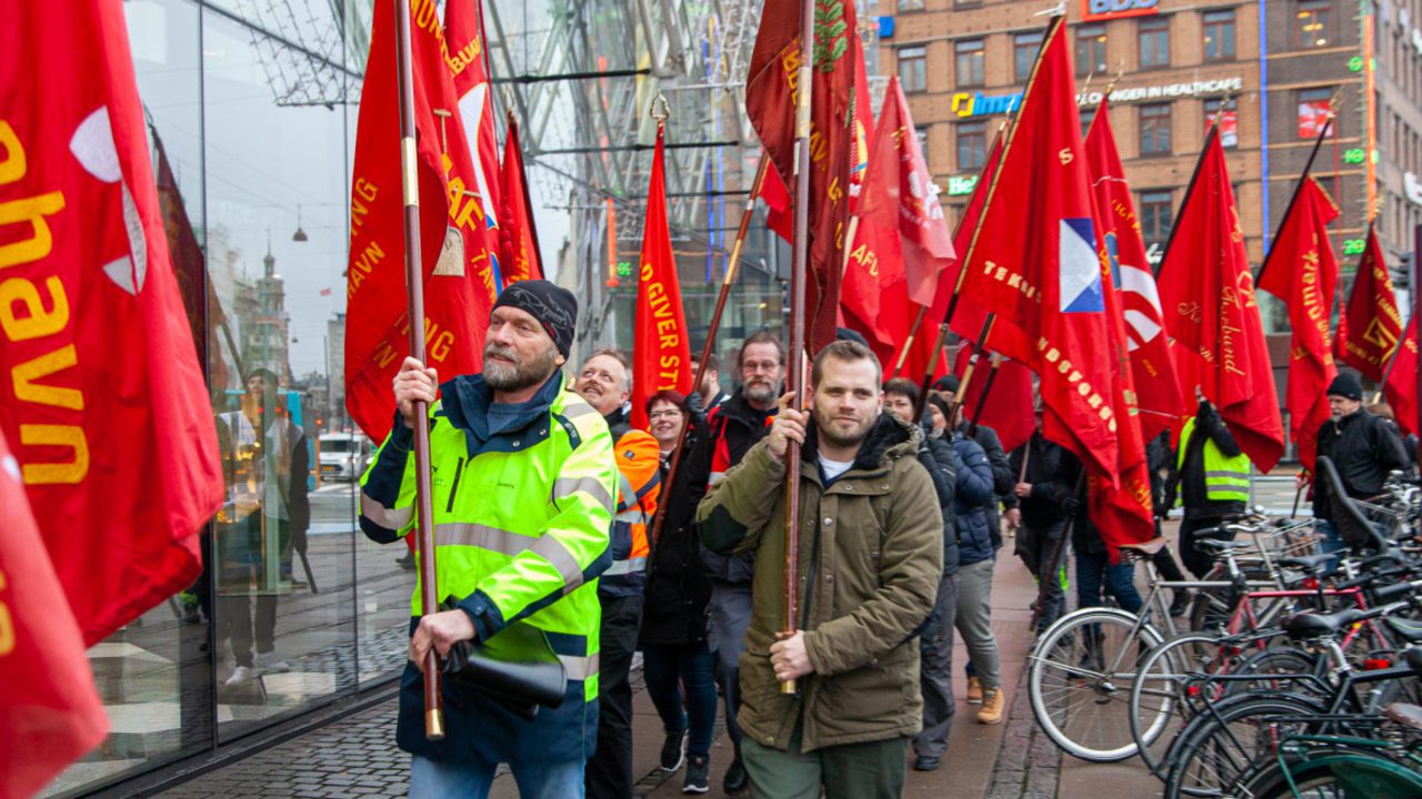 Denmark minimum wage strike