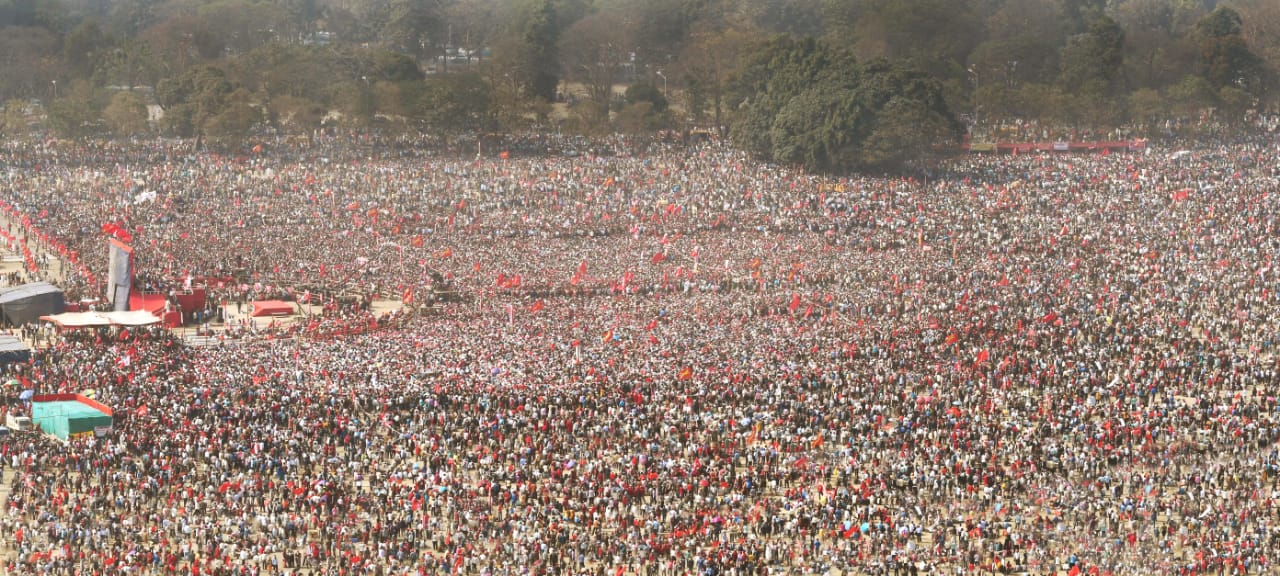 Million-strong ‘People’s Brigade’ in India pledges to oust right wing forces