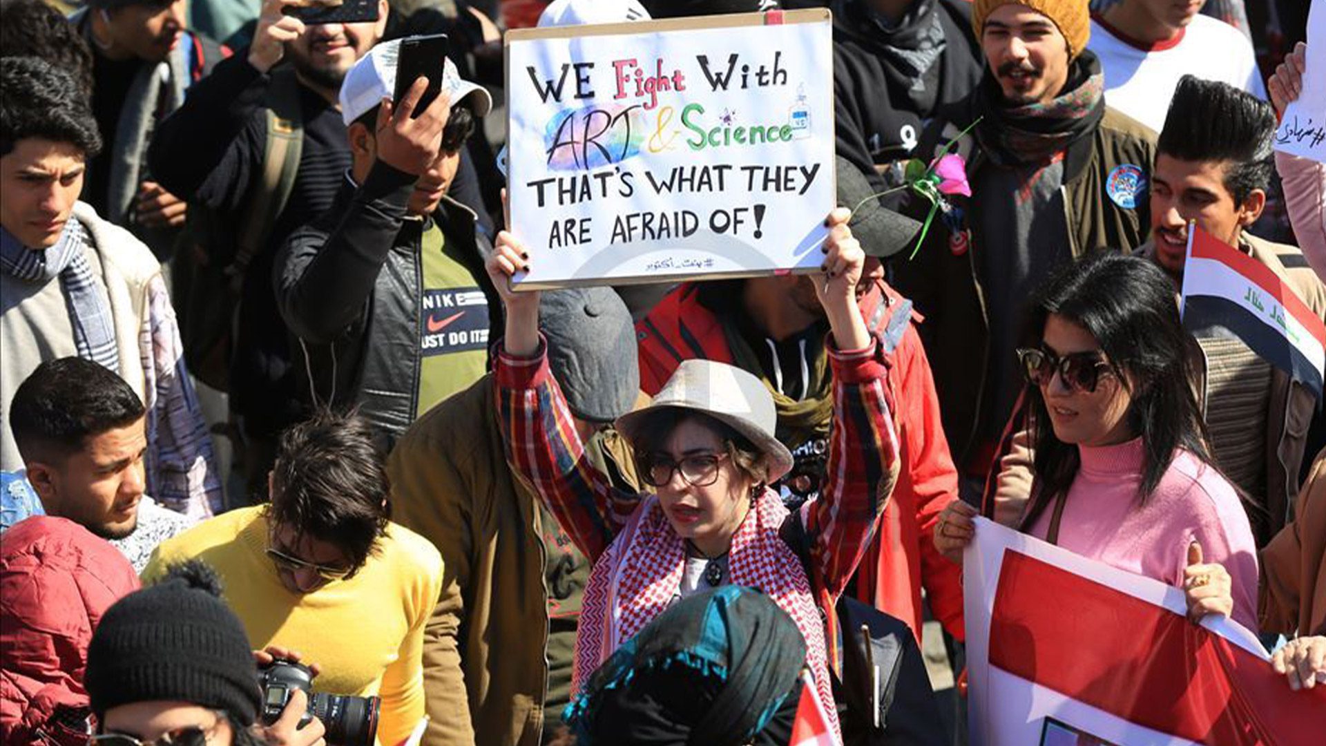 Women's protest in Iraq