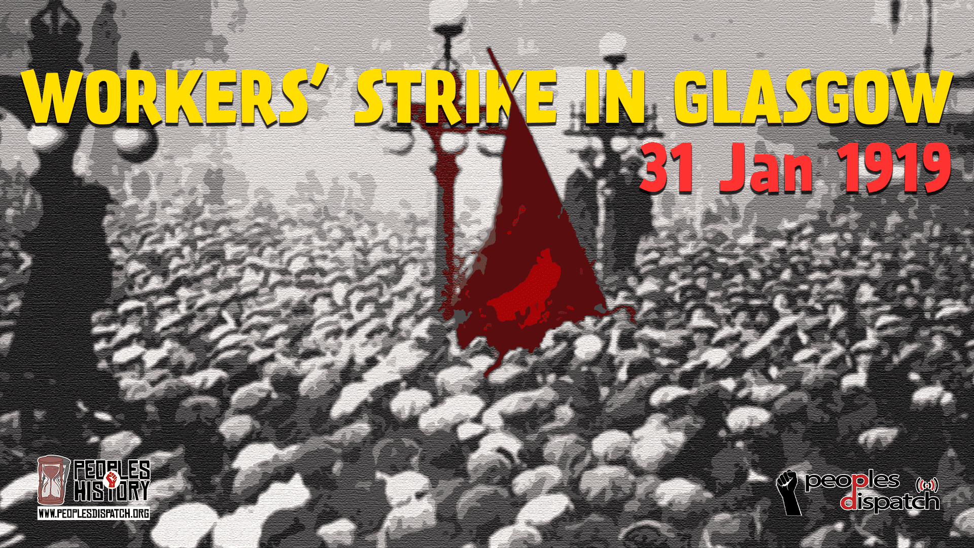 Workers strike in Glasgow 1919