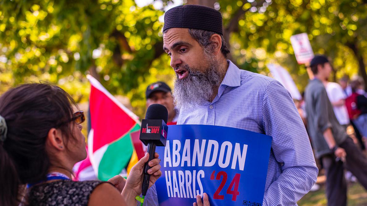 Abandon Harris campaign is seeking “the defeat of a genocidaire”
