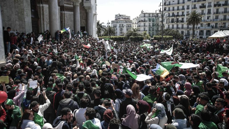 Faced with people’s wrath, Algeria’s interim president calls for polls on July 4