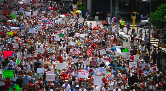 Hundreds of thousands protest Trump’s anti-immigrant policies