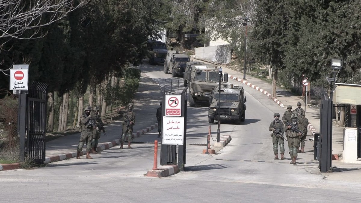 IOF raid of Birzeit University