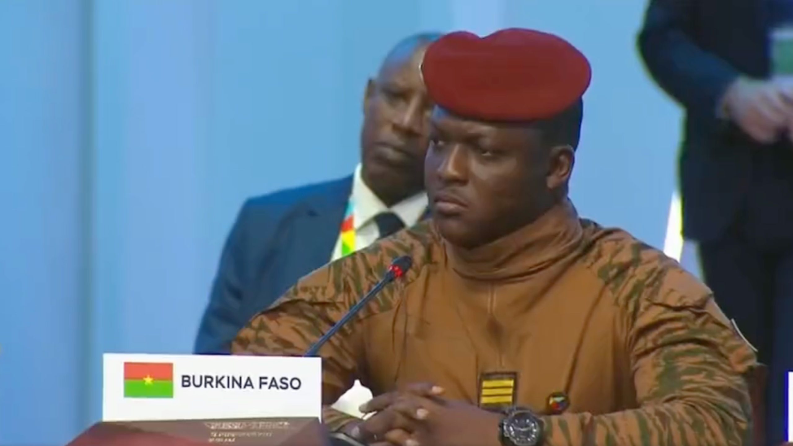 “A slave who cannot assume his own revolt does not deserve to be pitied,” says Ibrahim Traoré of Burkina Faso