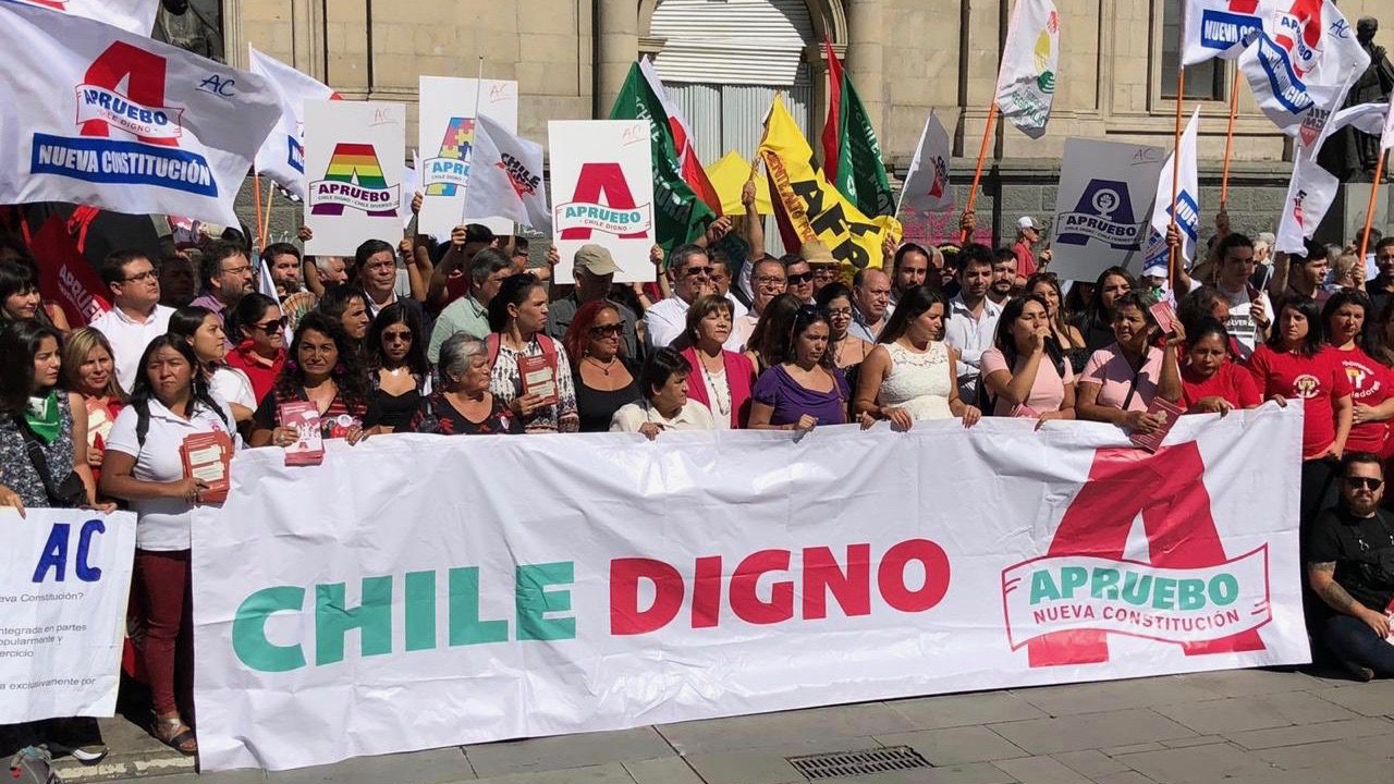 Chilean left-wing political parties initiate a campaign for new constitution