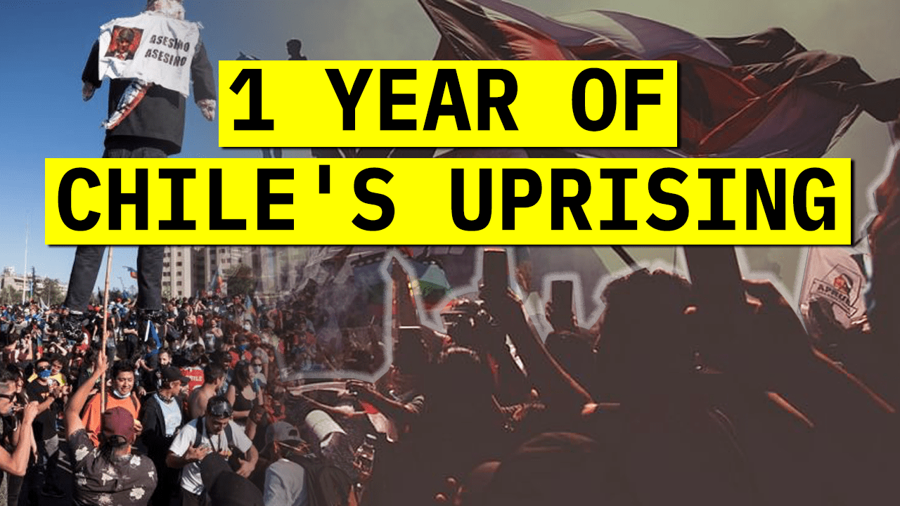Battling repression, Chileans take to the streets to mark one year of protests