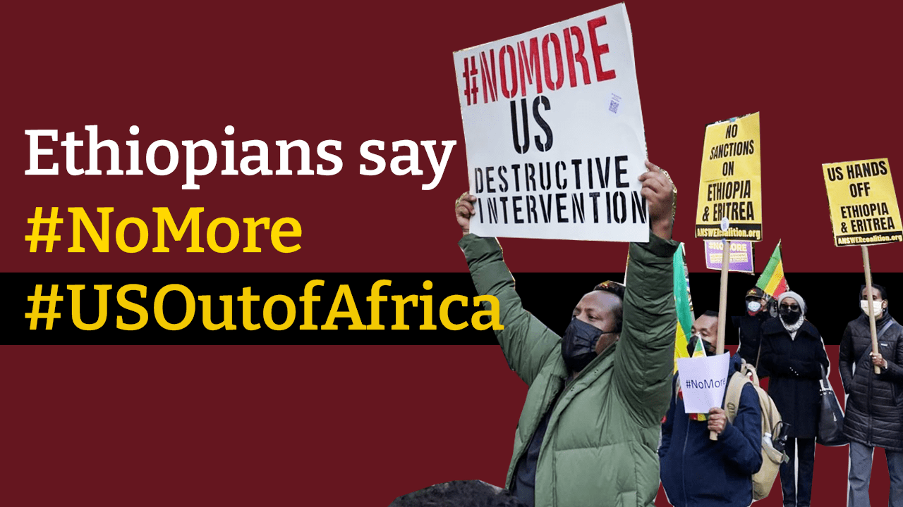 Ethiopans march against TPLF and US intervention in their country