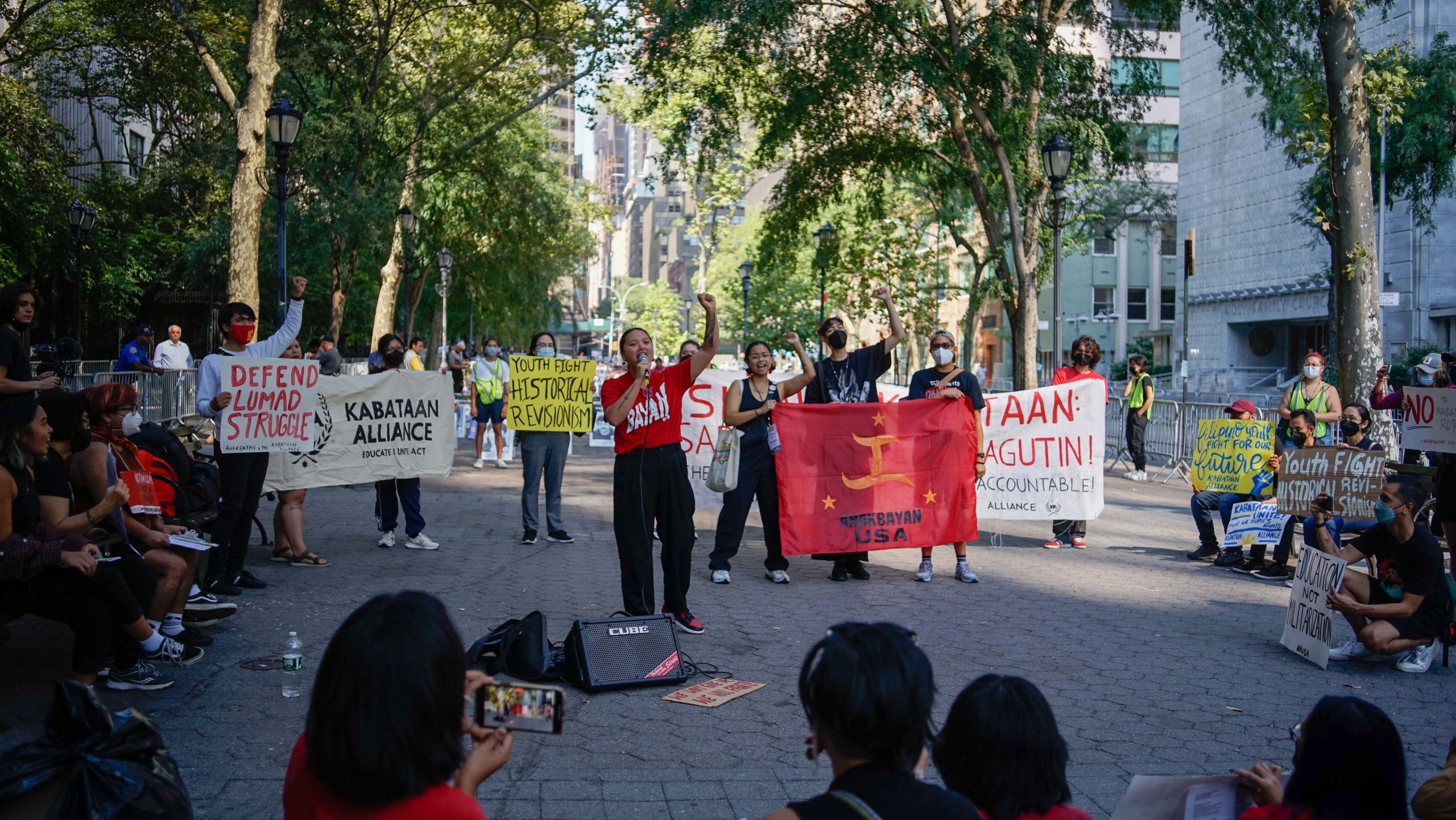 Filipinos in the US protest far-right President Marcos at his UN-debut