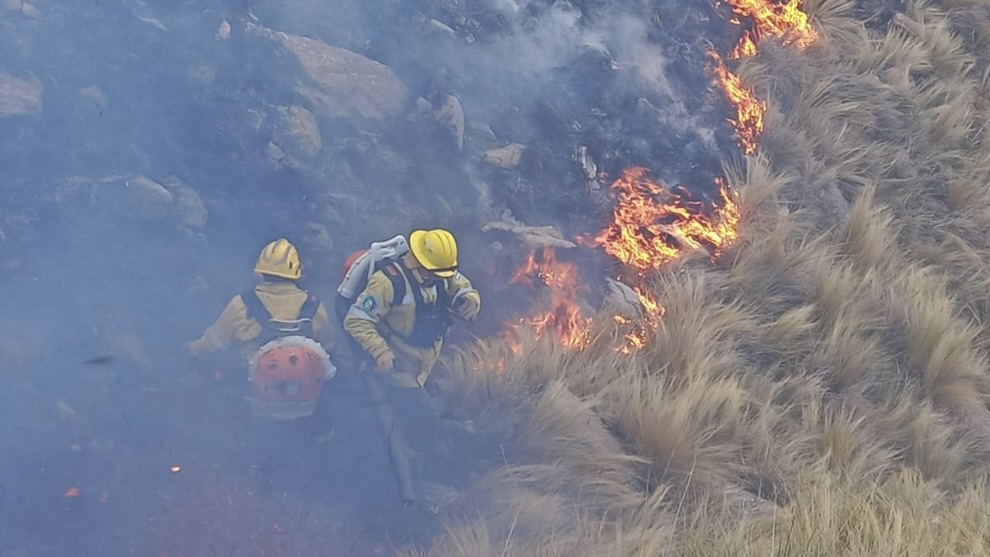 South America on fire