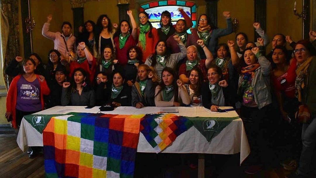 Feminists travel to Bolivia in solidarity against the coup
