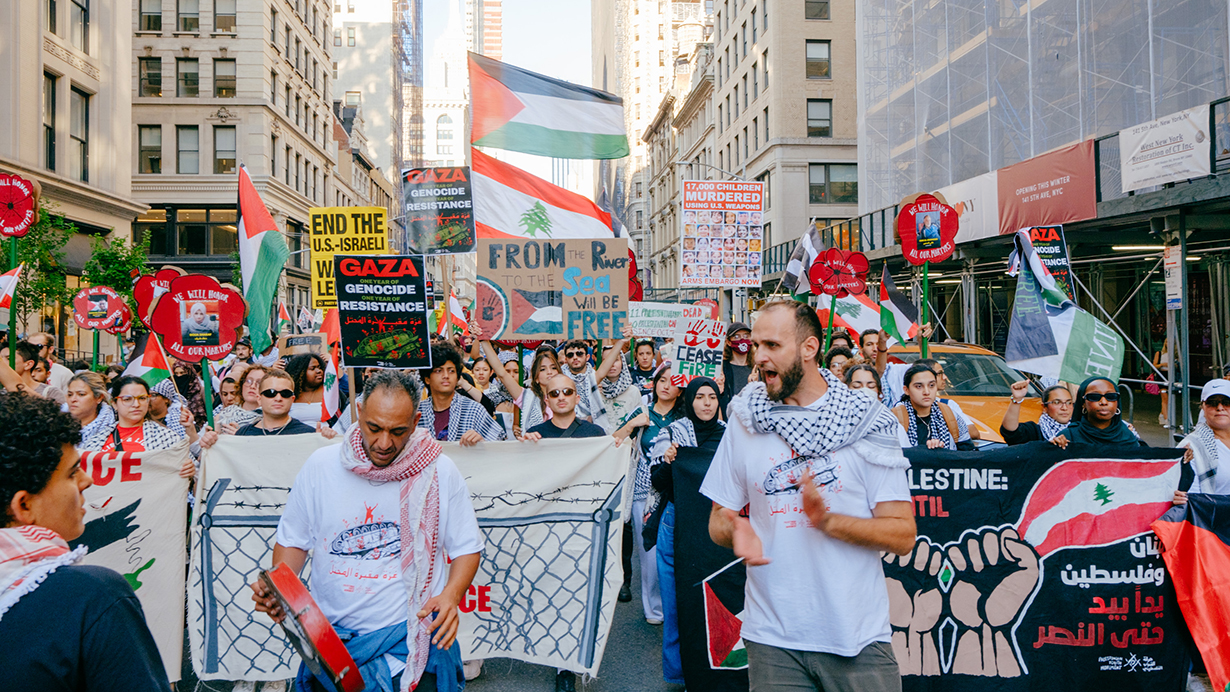 A year of struggle for Palestine in the belly of the beast