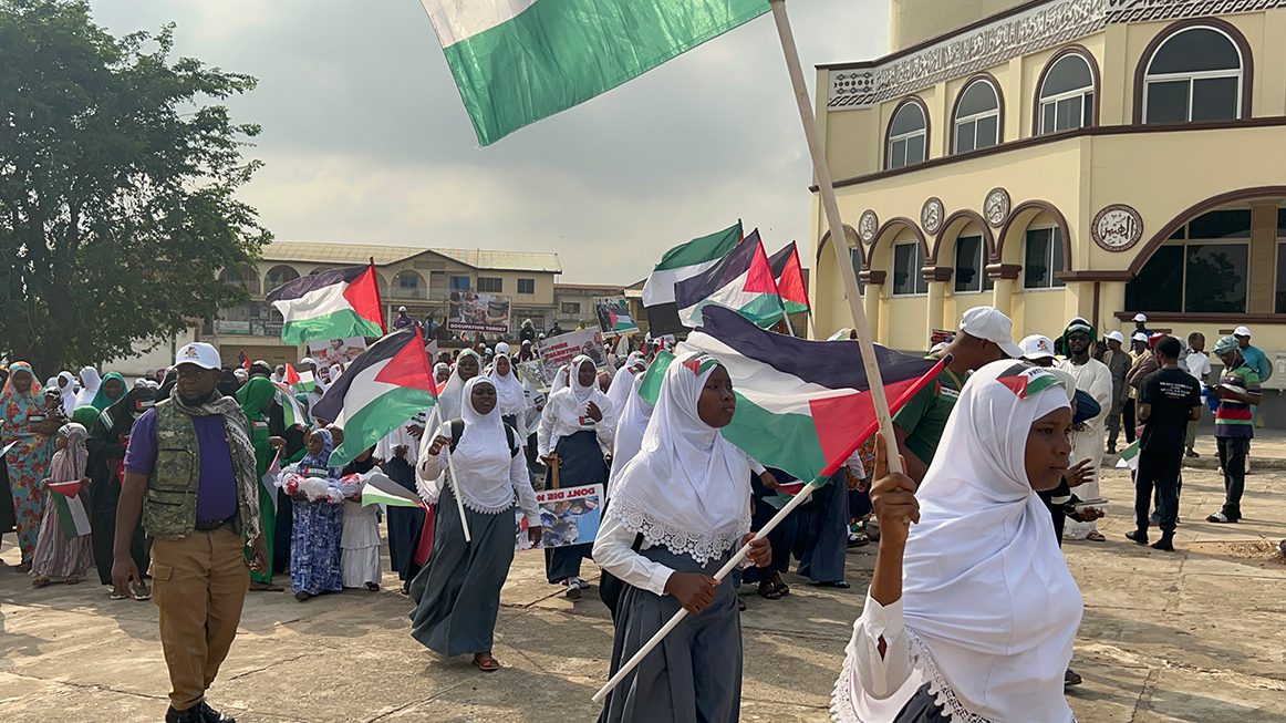 Ghanaians mobilize in solidarity with Palestine and to demand a ceasefire in Gaza
