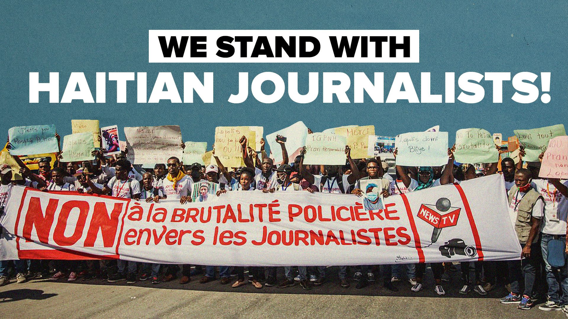 We stand with Haitian journalists!
