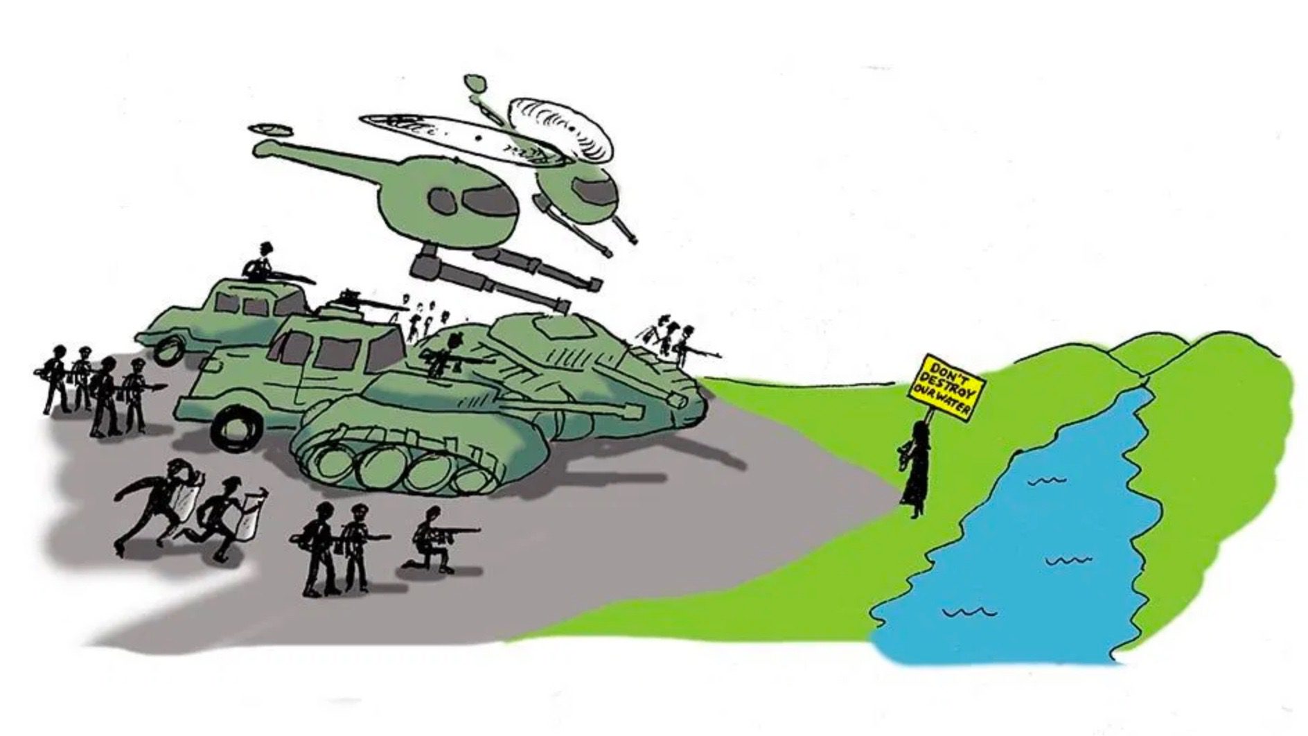 Report highlights direct link between climate change and militarism