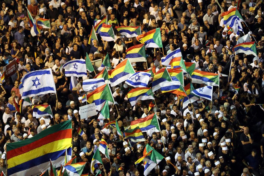 Tens of thousands of Arab and Jewish citizens march together against Israel’s apartheid