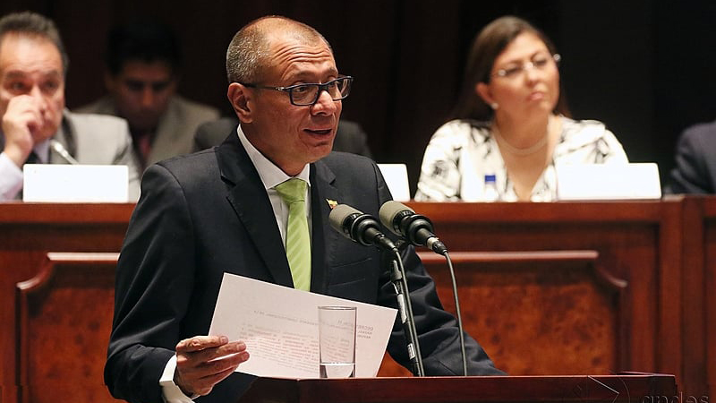 “Jorge Glas is in poor health and is at risk of suicide,” says Andrés Arauz