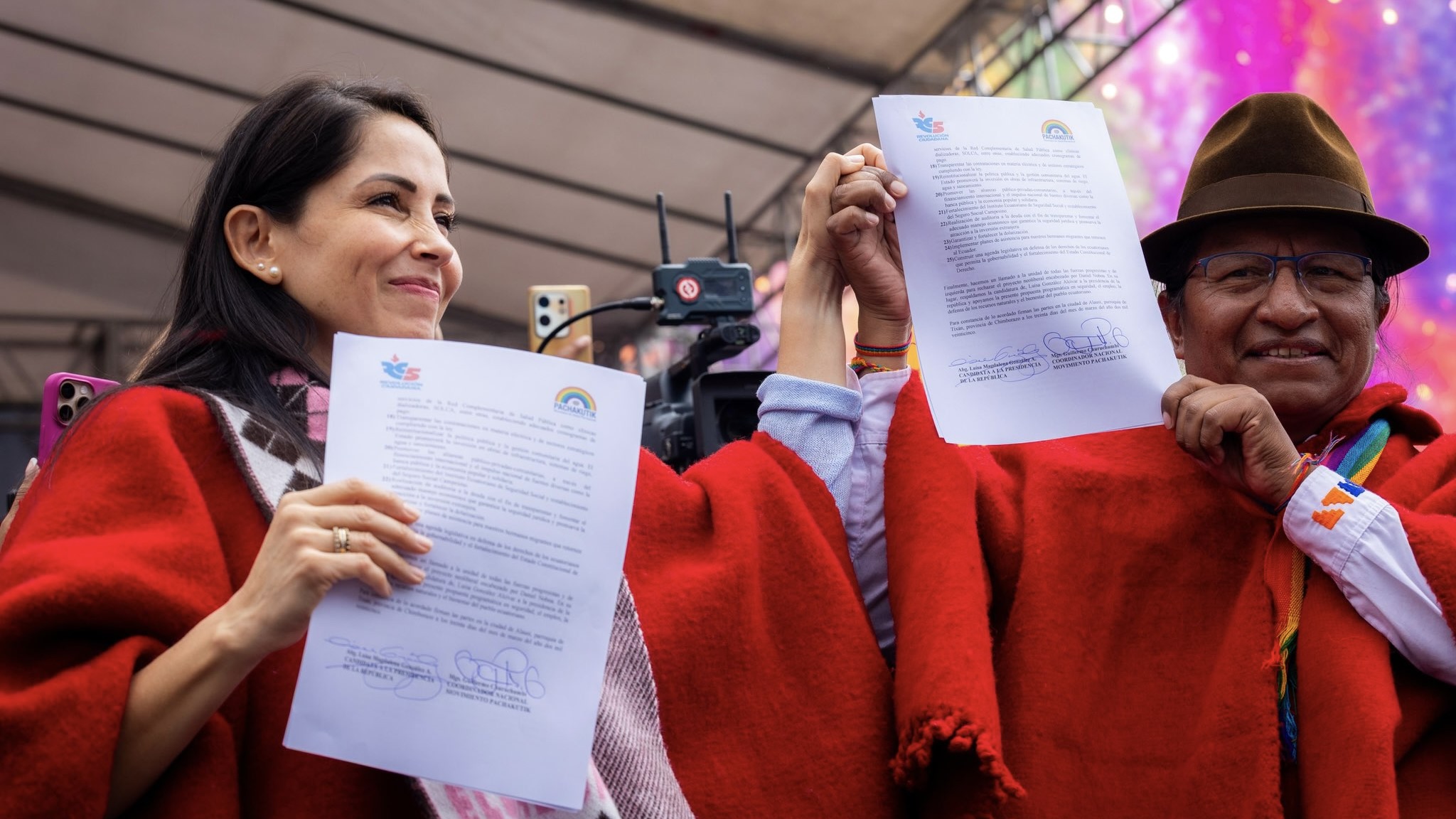 Luisa González reaches historic agreement with the Indigenous movement for the presidential elections