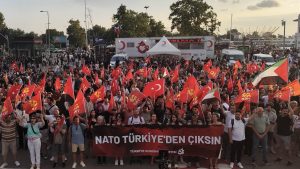 Anti-NATO protest Istanbul, Turkiye
