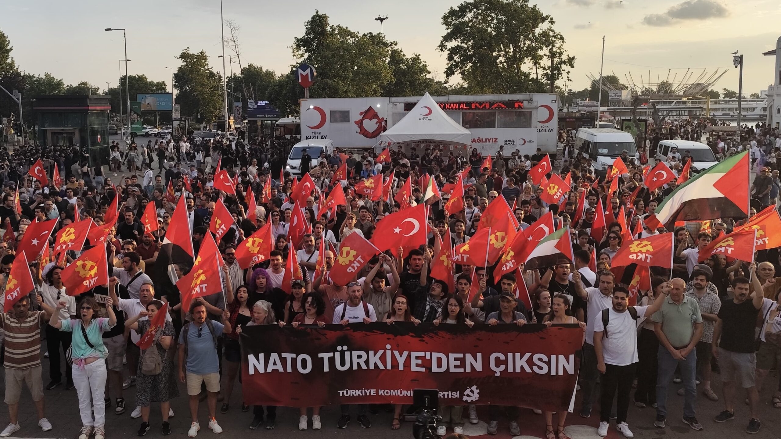 Anti-NATO protest Istanbul, Turkiye