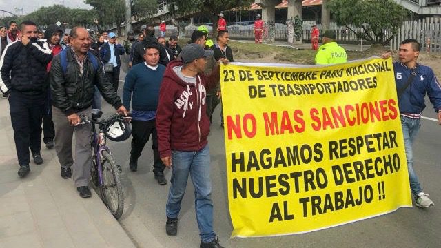 Colombian transport workers’ strike enters fifth day