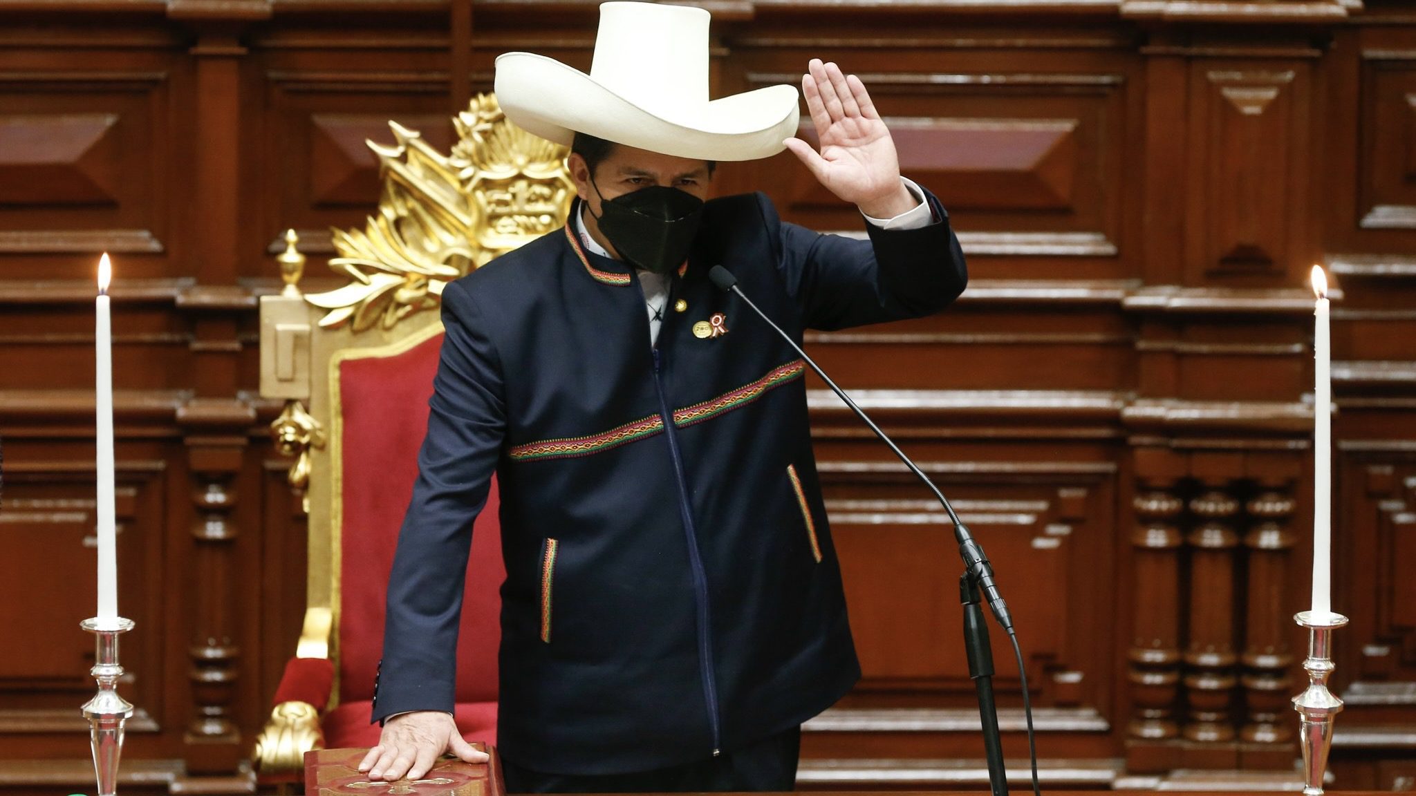 Pedro Castillo takes office as Peru’s new president