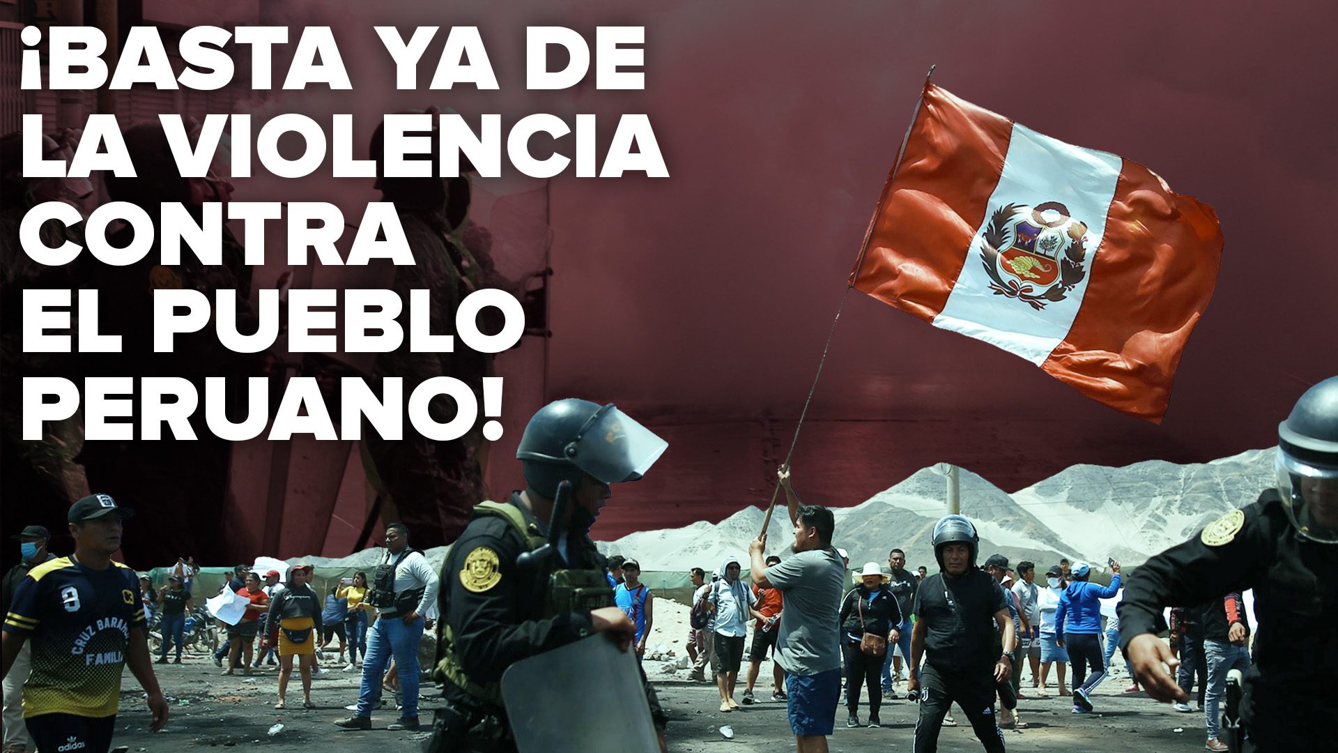 ¡Basta ya de la violencia contra el pueblo peruano!