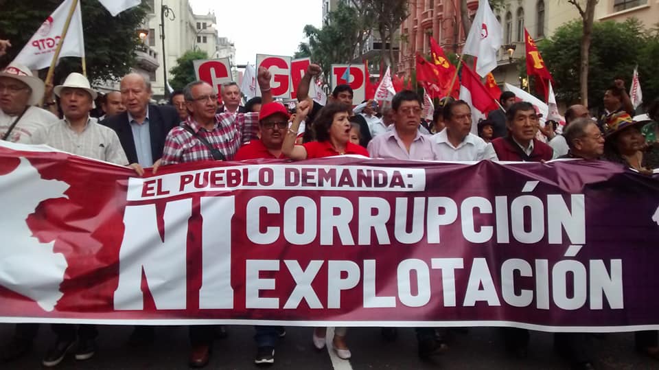 Thousands of workers in Peru mobilize against Vizacarra’s labor reform
