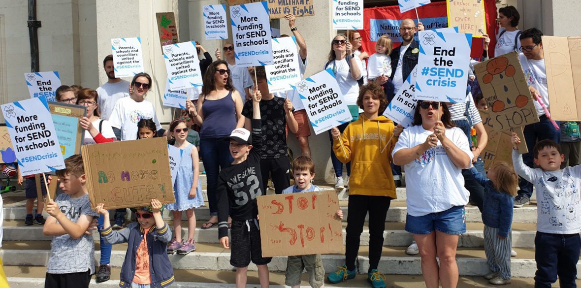 Thousands protest in UK demanding more funds for special education programs