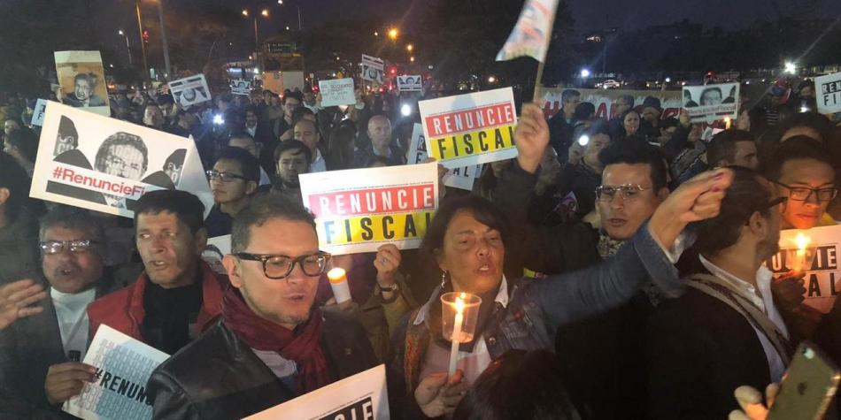 Demonstrations continue in Colombia demanding resignation of attorney general