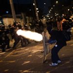Police shoot at protesters