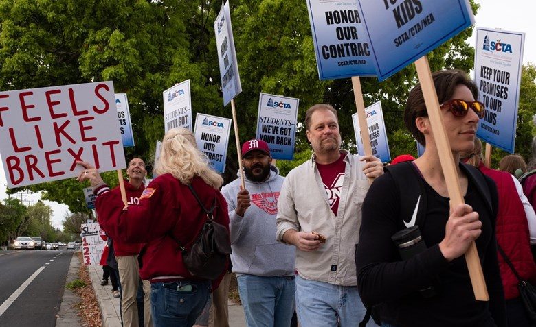 Sacramento teachers protest school’s district backtracking on agreement