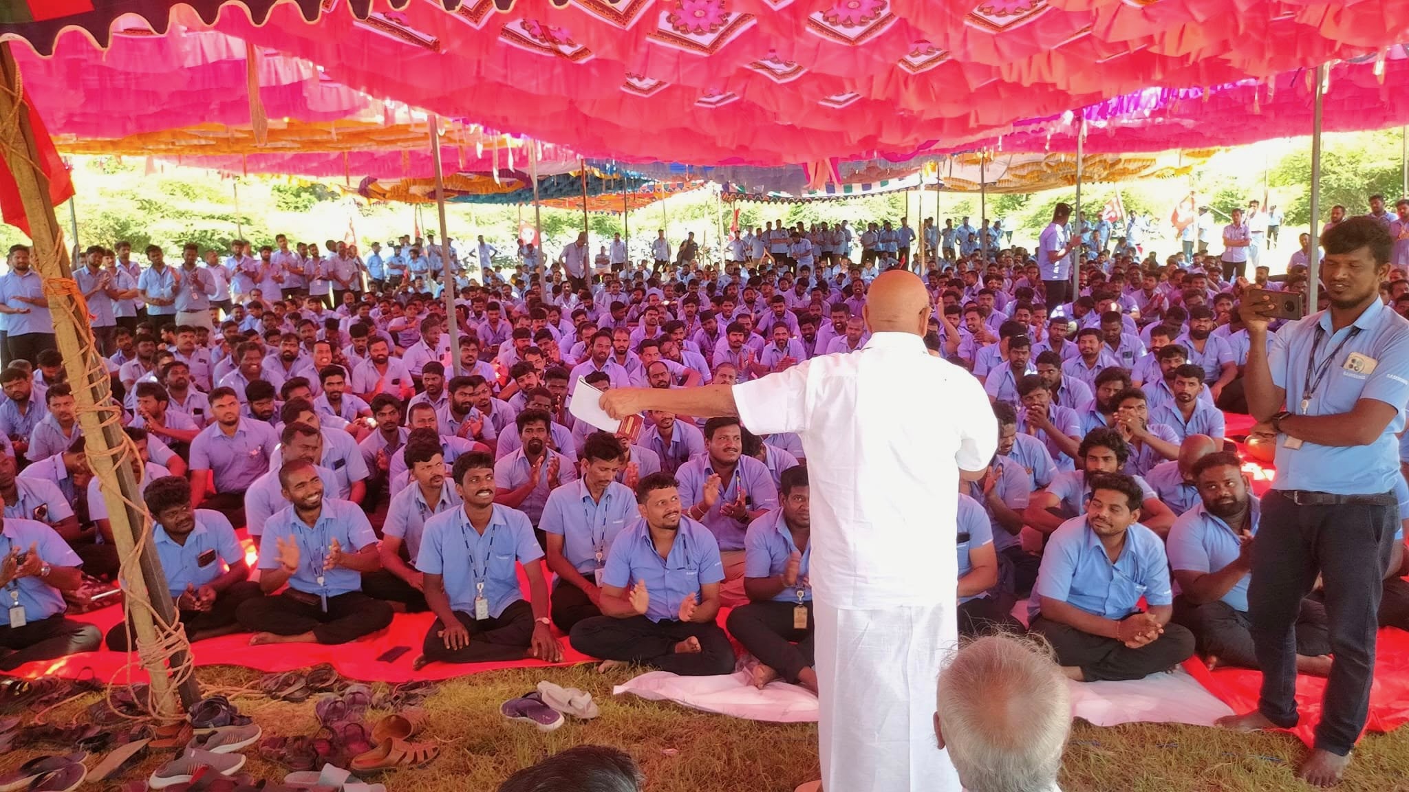 Months after indefinite strike, Samsung workers in India register their union