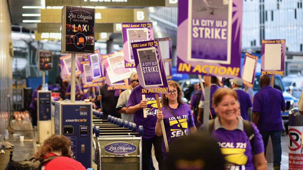 Los Angeles bosses feel the pressure with four unions on strike