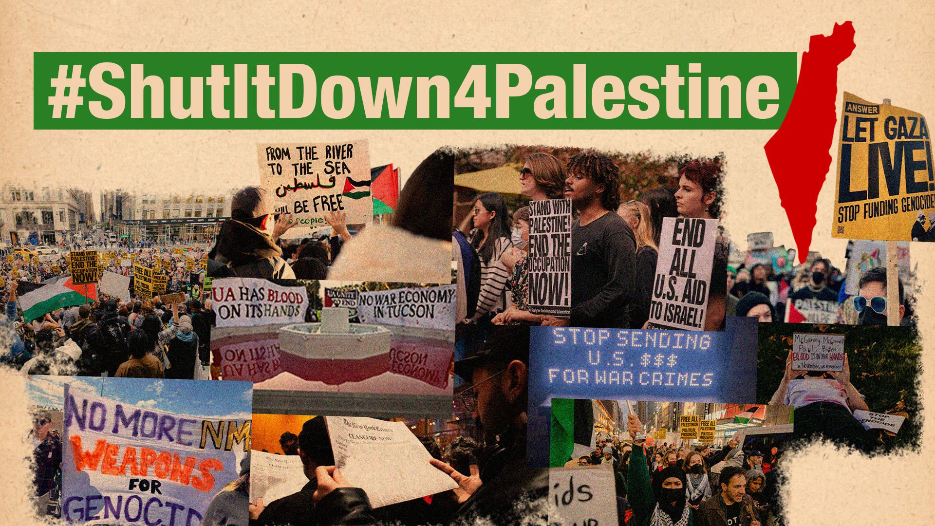 The people shut it down for Palestine