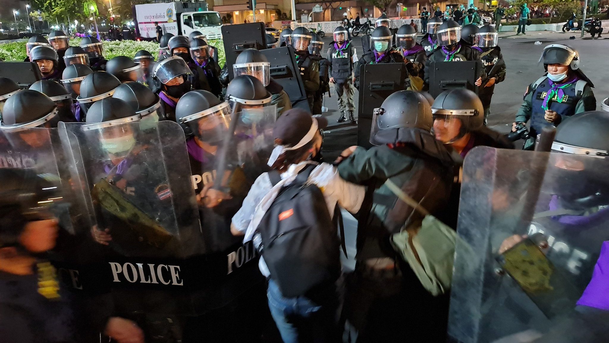 Dozens injured and face charges as Thai police use indiscriminate force on protesters again